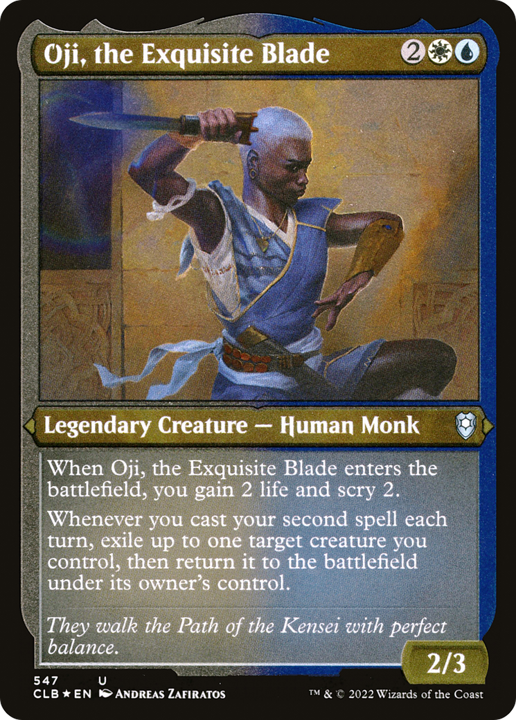 Oji, the Exquisite Blade
