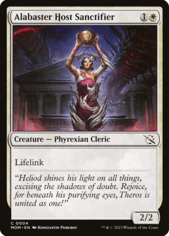 Alabaster Host Sanctifier