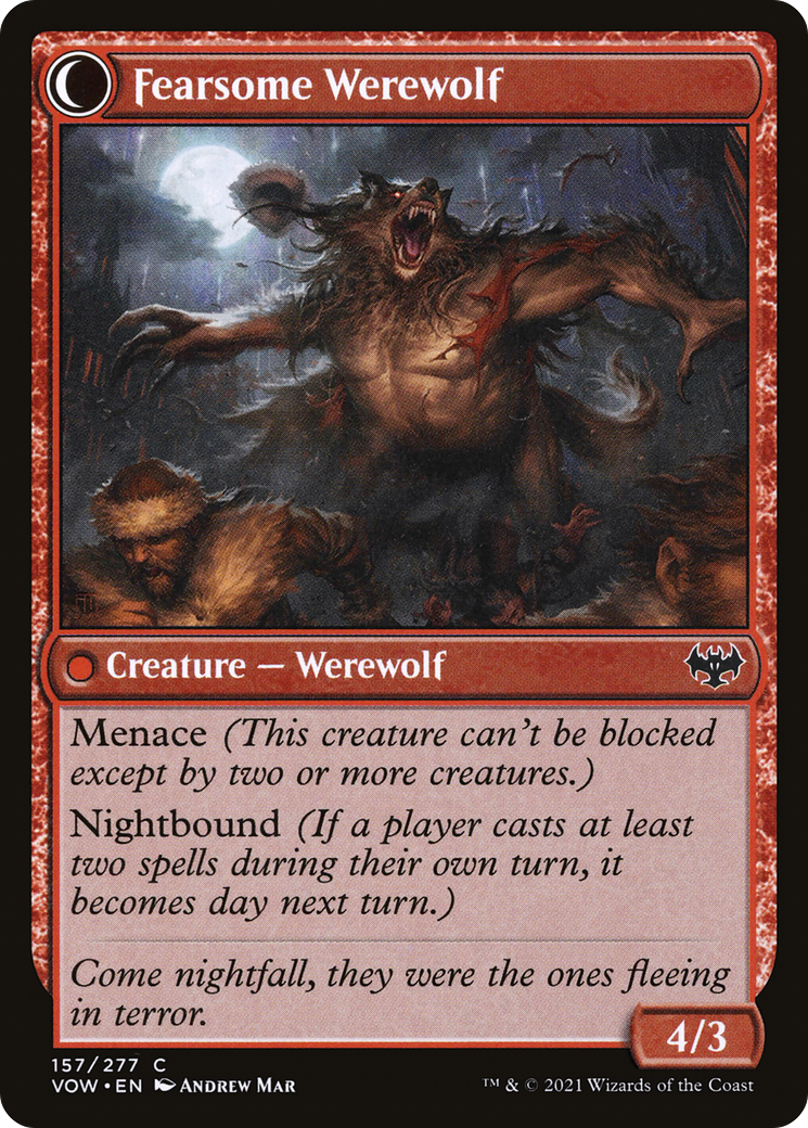 Fearful Villager // Fearsome Werewolf - Image 2