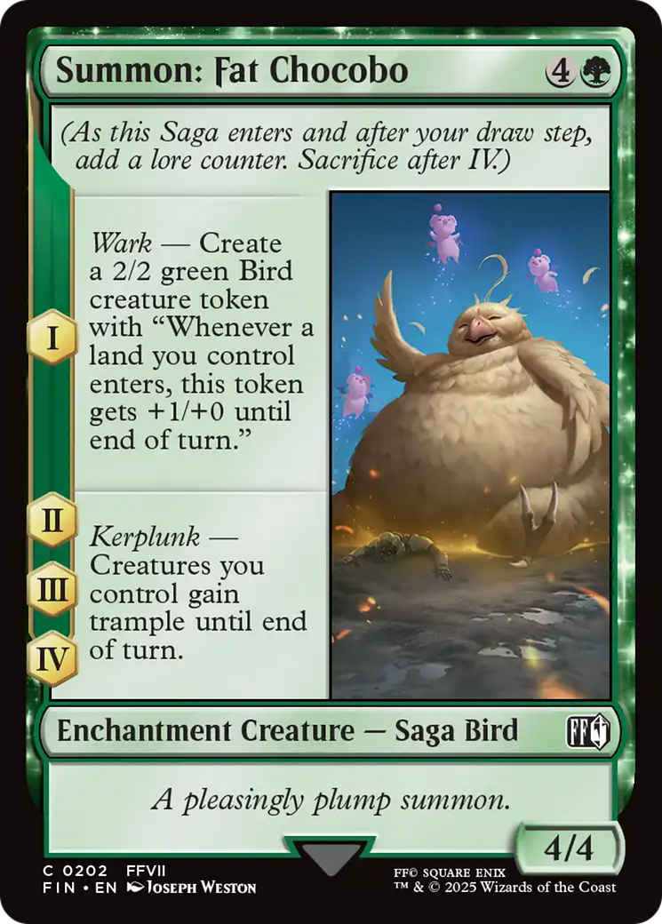 Summon: Fat Chocobo