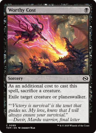 Worthy Cost