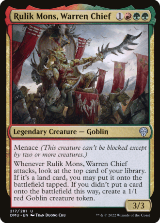 Rulik Mons, Warren Chief