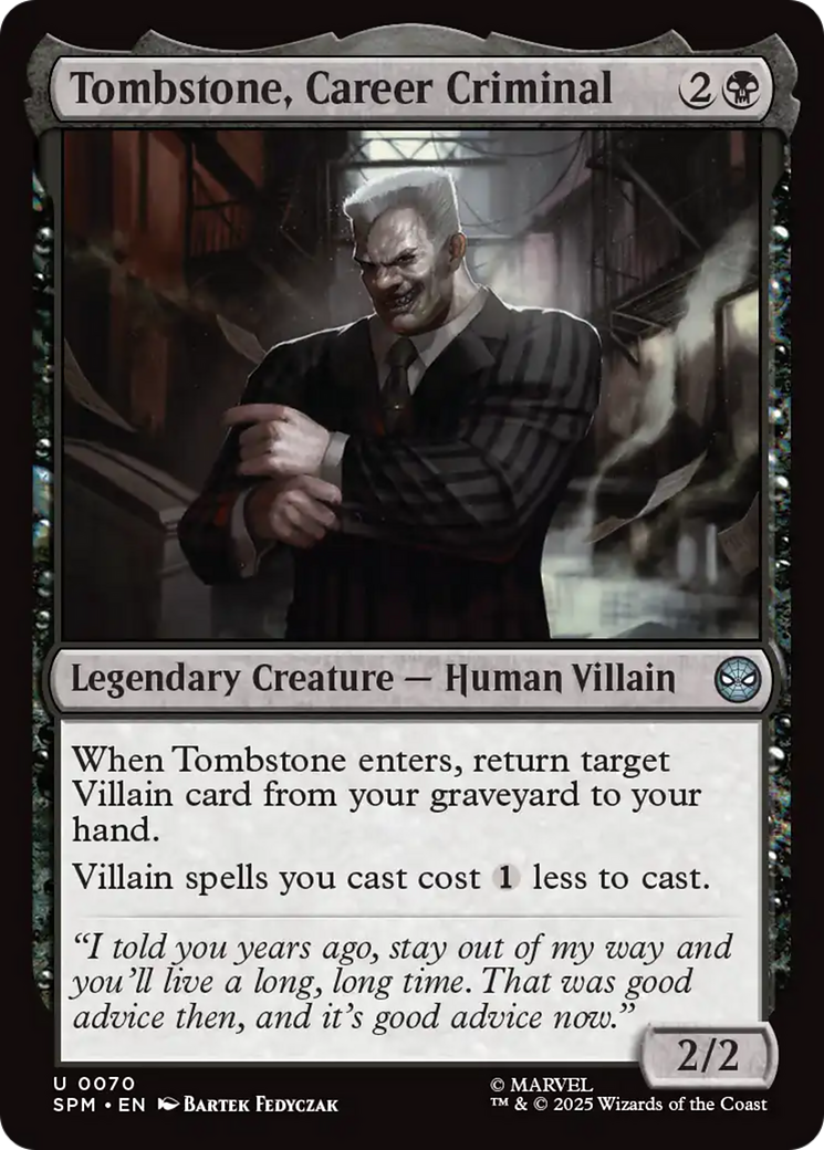 Tombstone, Career Criminal