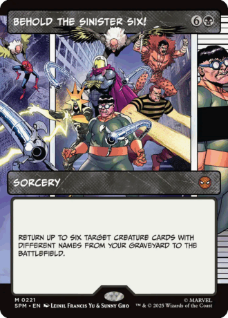Behold the Sinister Six!