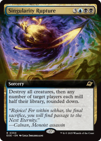 Singularity Rupture