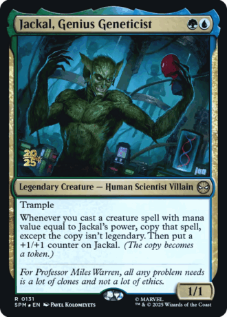 Jackal, Genius Geneticist