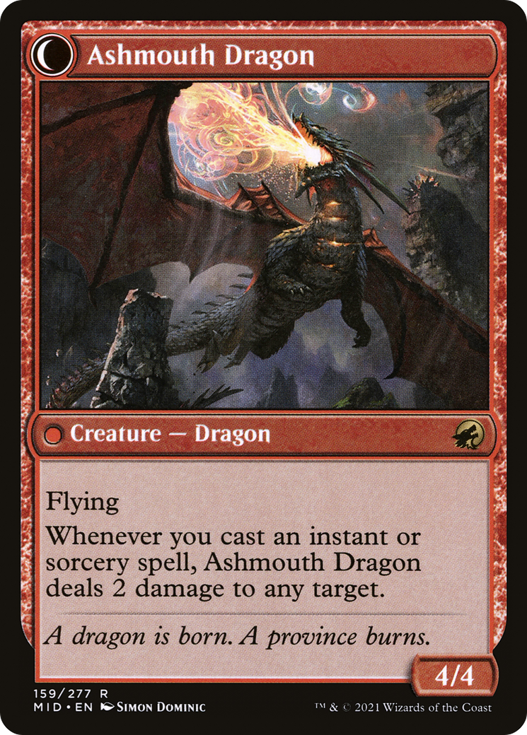 Smoldering Egg // Ashmouth Dragon - Image 2