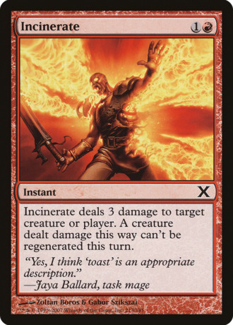 Incinerate