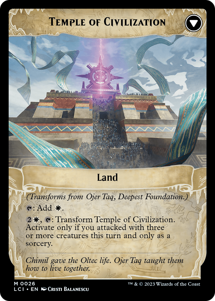 Ojer Taq, Deepest Foundation // Temple of Civilization