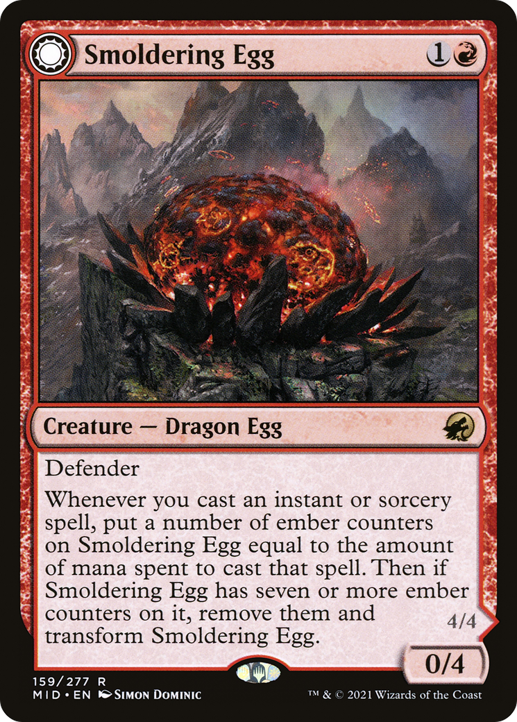 Smoldering Egg // Ashmouth Dragon - Image 2