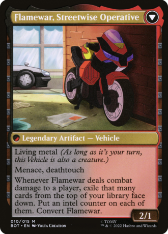 Flamewar, Brash Veteran // Flamewar, Streetwise Operative