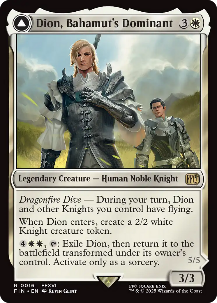 Dion, Bahamut's Dominant // Bahamut, Warden of Light