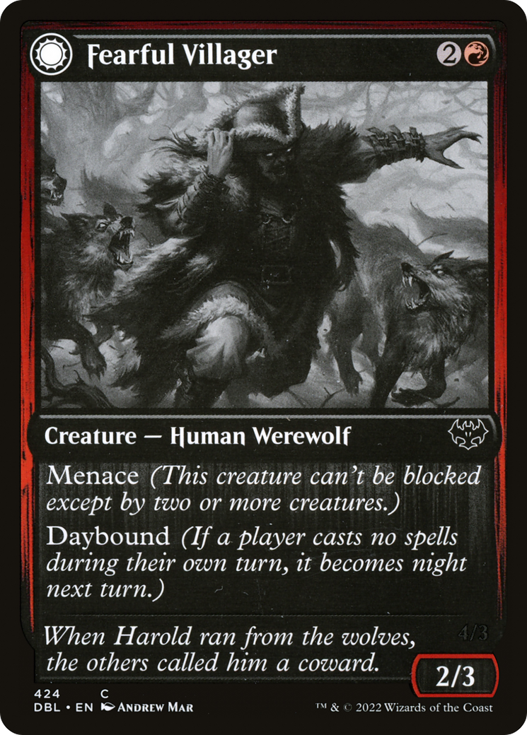 Fearful Villager // Fearsome Werewolf - Image 2