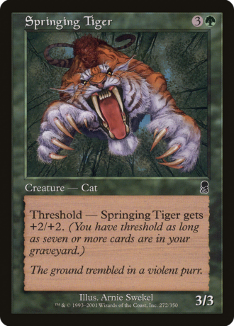 Springing Tiger