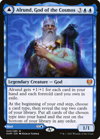 Alrund, God of the Cosmos // Hakka, Whispering Raven