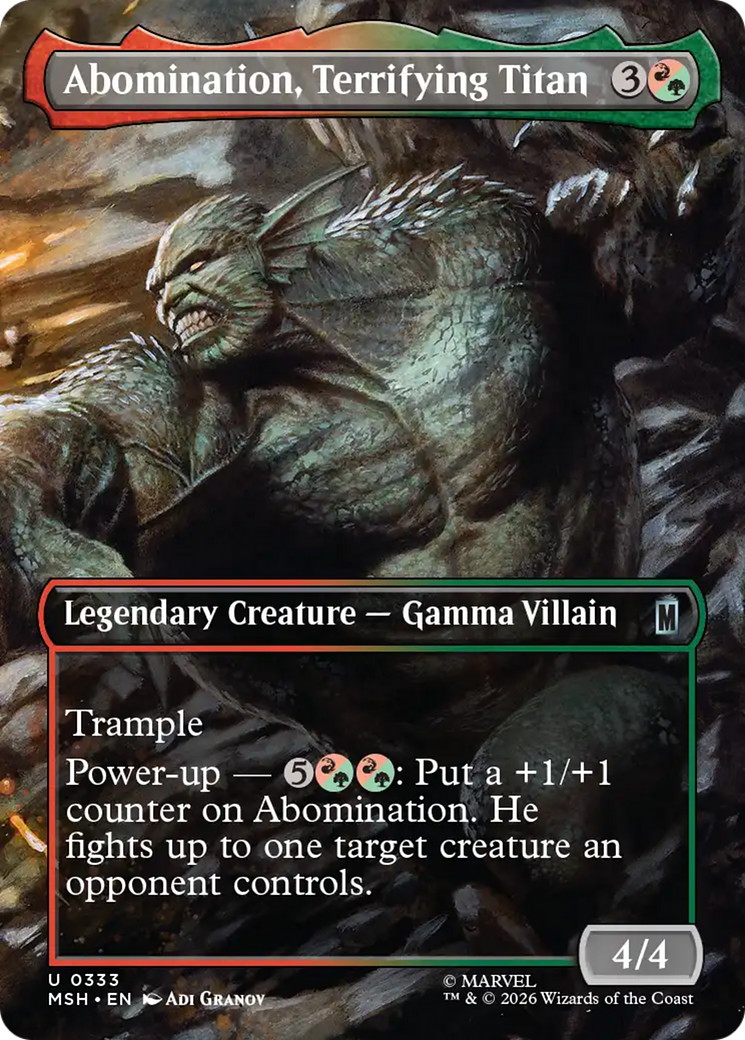 Abomination, Terrifying Titan